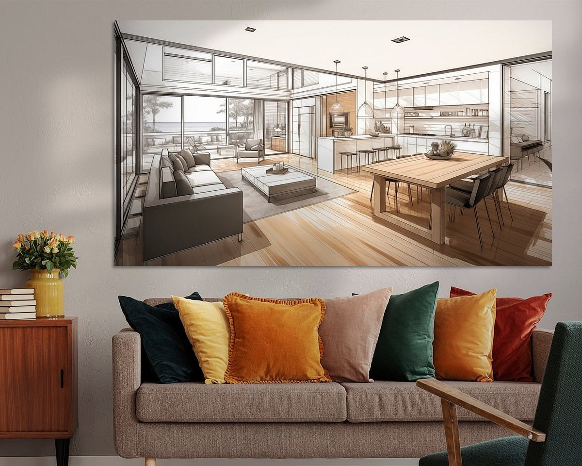 Example of the artwork in a room