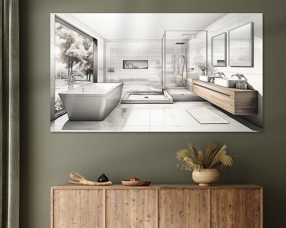 Example of the artwork in a room