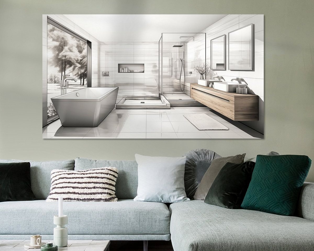 Example of the artwork in a room