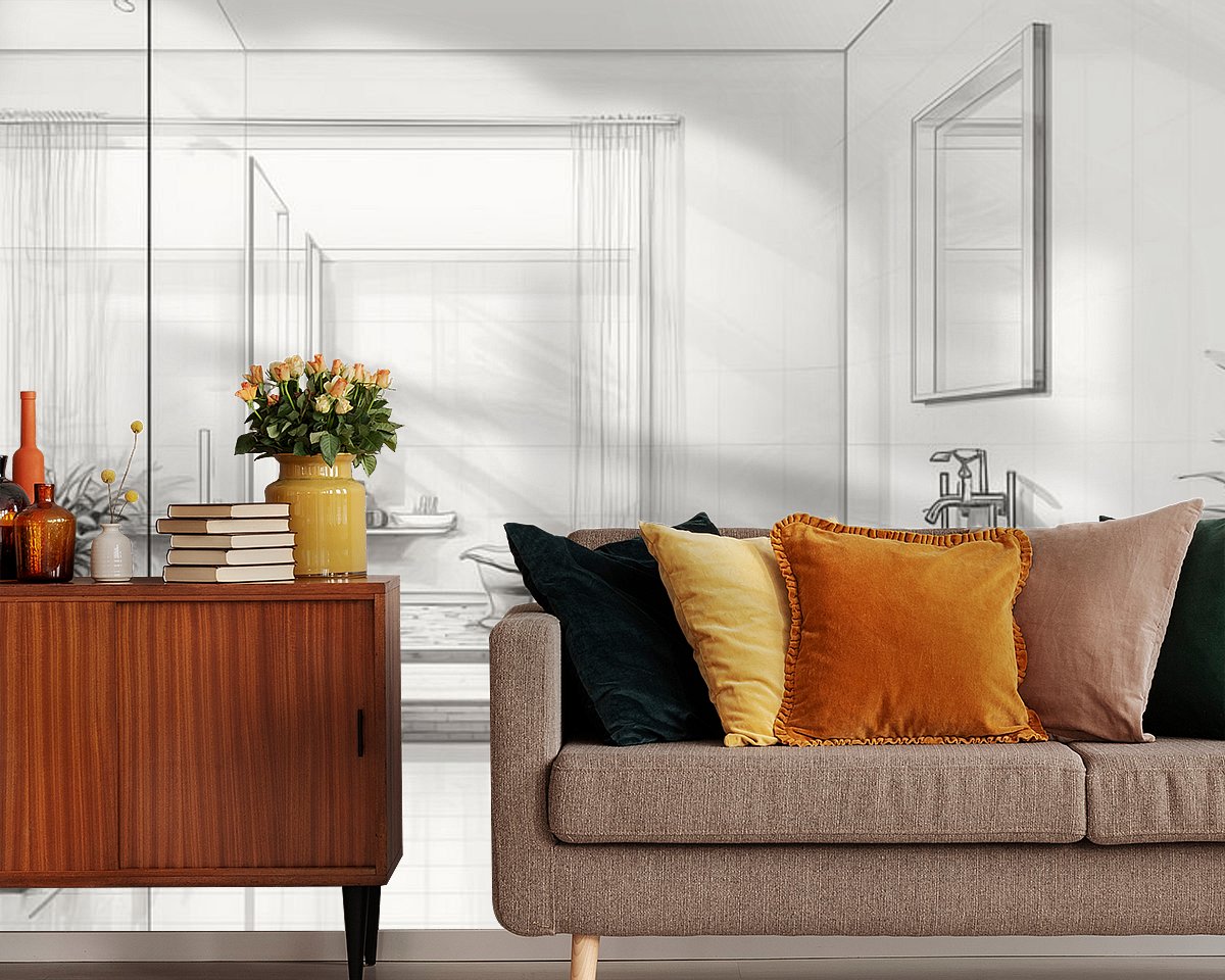 Example of the artwork in a room