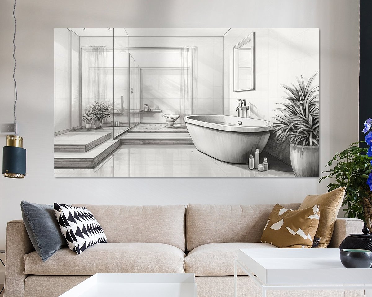 Example of the artwork in a room