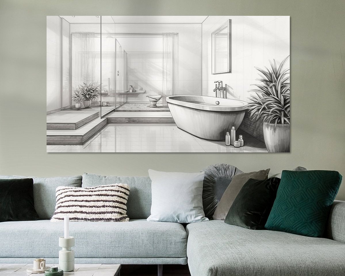 Example of the artwork in a room