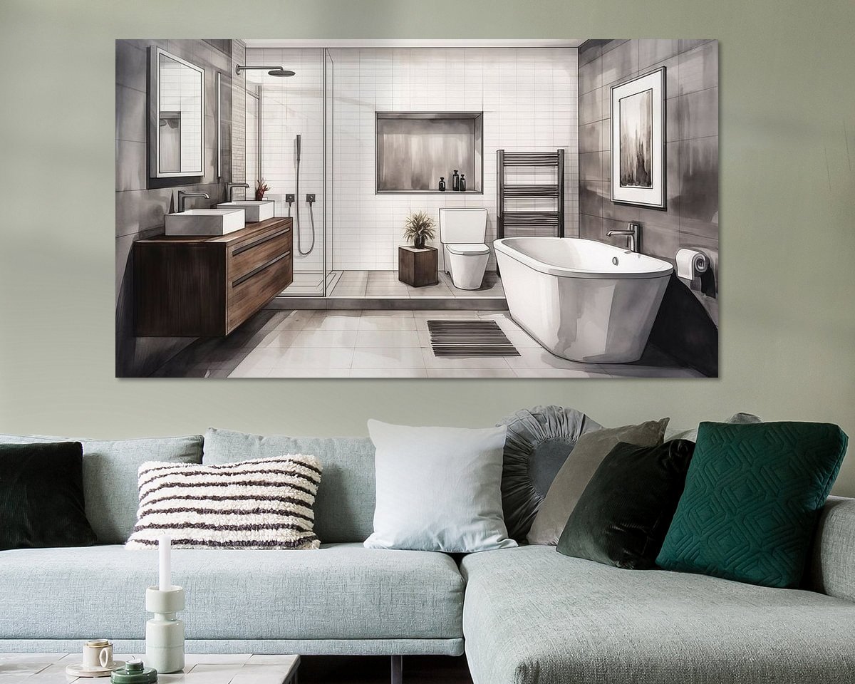 Example of the artwork in a room
