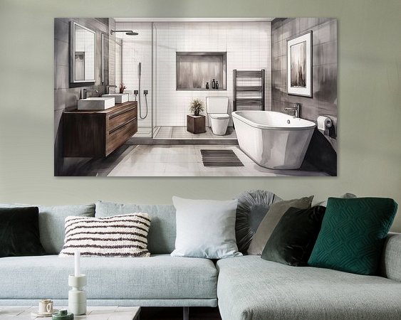 Example of the artwork in a room