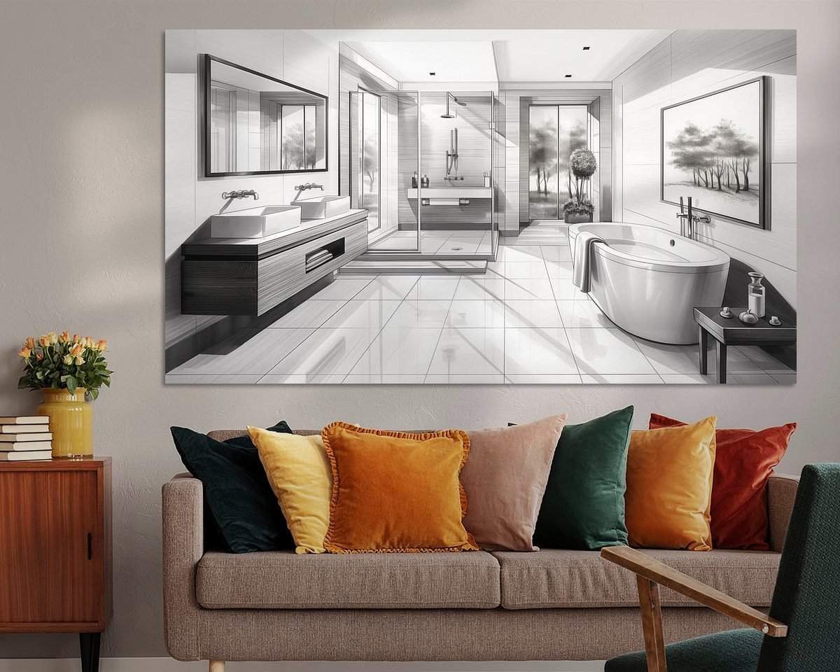 Example of the artwork in a room