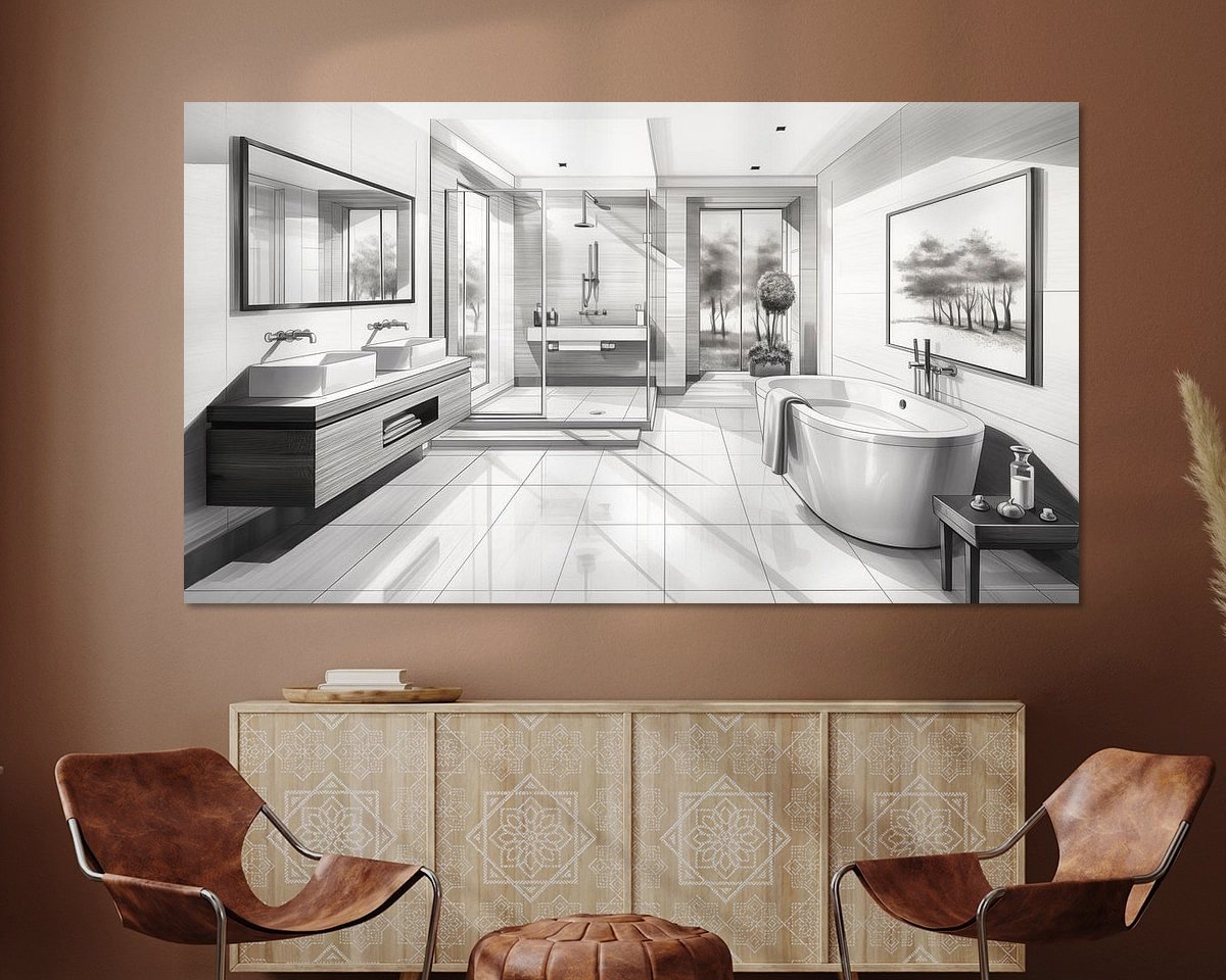 Example of the artwork in a room