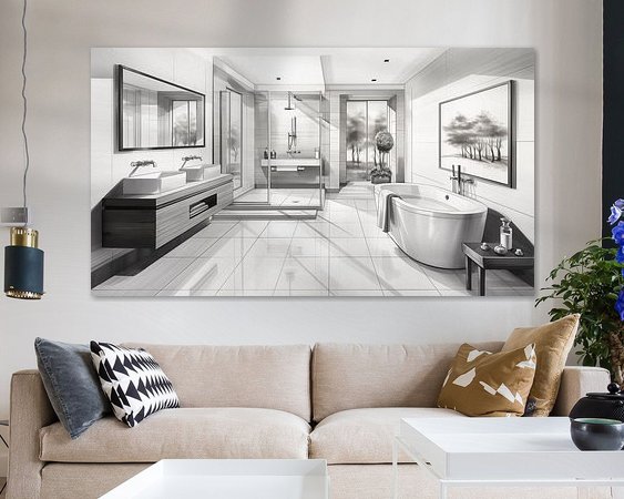 Example of the artwork in a room