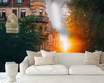 Königswarterstraße Fürth at sunset by Faszination Fürth