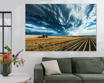 tractor in the field