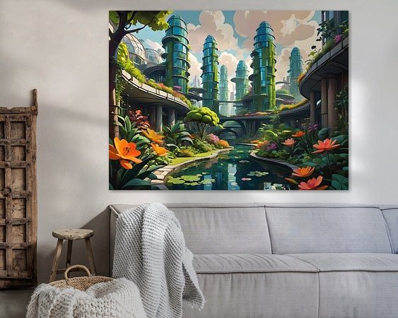 Example of the artwork in a room