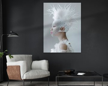 Albino portret van haroulita