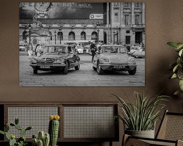 Breng Parijs naar uw muur met deze iconische Citroën DS op Place de la Concorde! van Eriks Photoshop