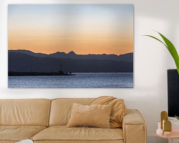 Zonsopkomst op het strand Malaga Andalusie! van Peter Haastrecht, van