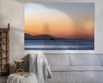 Zonsopkomst op het strand Malaga Andalusie! van Peter Haastrecht, van