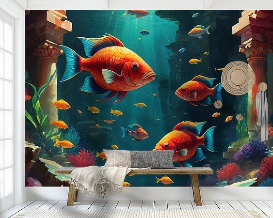 Example of the artwork in a room