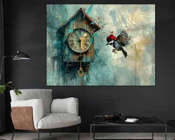 Kuckuck Aquarell Kunstwerk 