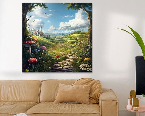 Example of the artwork in a room