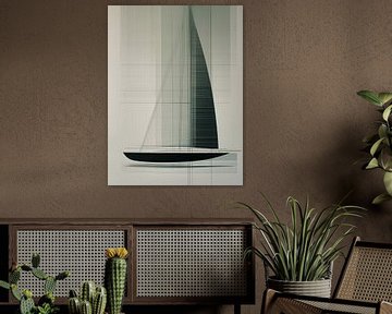Zeilboot abstract van Imagine