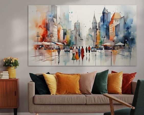 Example of the artwork in a room