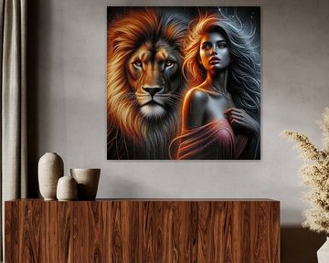 The Girl and the Lion von Moni Baum