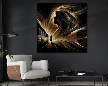 Double exposition sur Moni Baum
