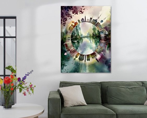 Example of the artwork in a room