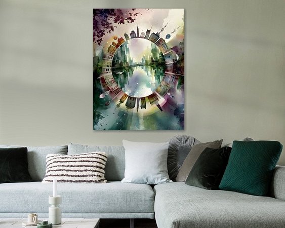 Example of the artwork in a room
