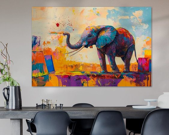 Example of the artwork in a room