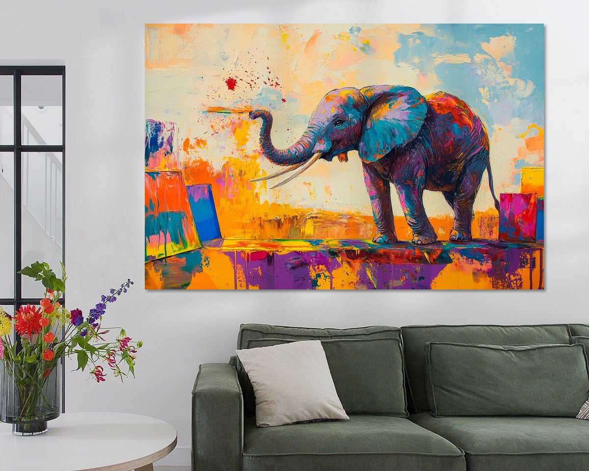 Example of the artwork in a room