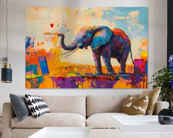Example of the artwork in a room
