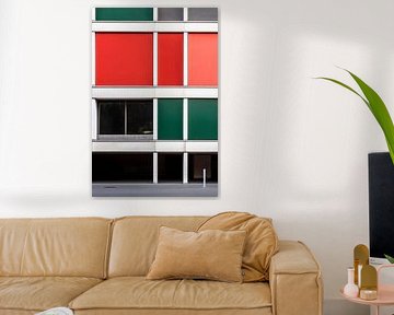 Buntes Architekturdesign in Farben von Poster Art Shop