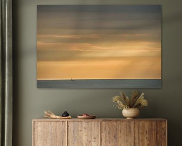 Colourful evening , over the North Sea... by Rudi Everaert