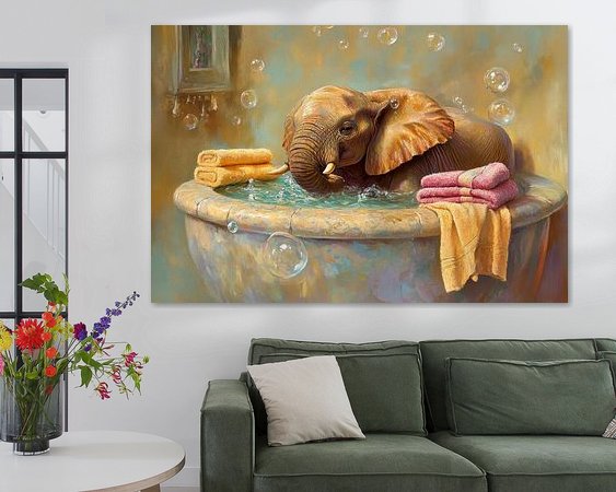 Example of the artwork in a room