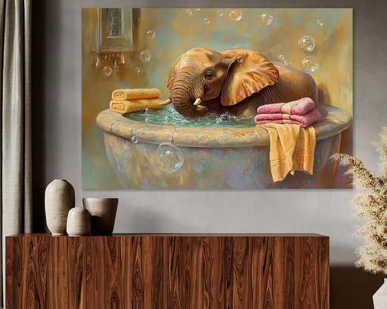 Example of the artwork in a room