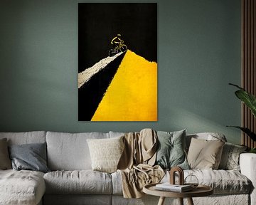 Fietsen op het hoogtepunt van vreugde van Poster Art Shop