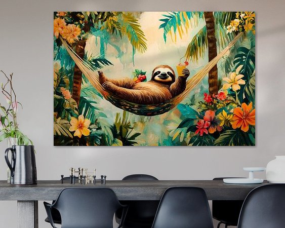 Example of the artwork in a room