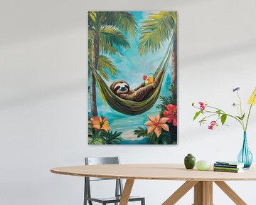 Luieren in het hangmattenparadijs van Poster Art Shop