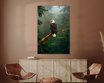 Zeearend in het nevelwoud van Poster Art Shop