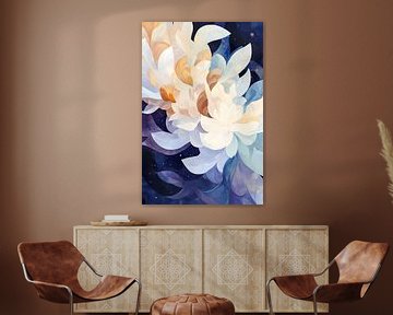 Pastel bloemen van Niphion Art