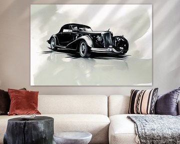 Schéma d'illustration de voiture sur Nz Art
