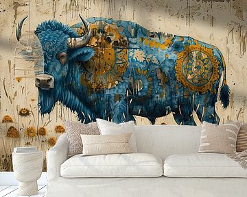 Bull Steampunk | Gear Grazing by Eye catching paintings