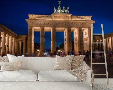 Berlijn: Brandenburger Tor bij nacht