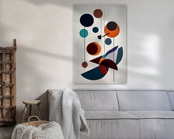 Abstracte geometrische compositie van Poster Art Shop