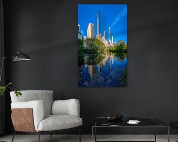 De vijver in Central Park van Karsten Rahn