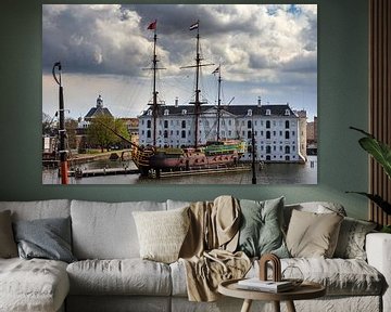 VOC schip Amsterdam en het Scheepvaartmuseum van Dennis van de Water