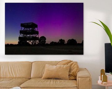 Noorderlicht bij uitkijktoren Aekingerzand van AdJ Fotografie