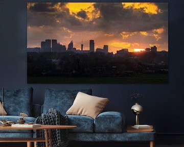 Den Haag Skyline Silhouet  by Dennis van de Water