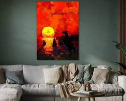 Example of the artwork in a room