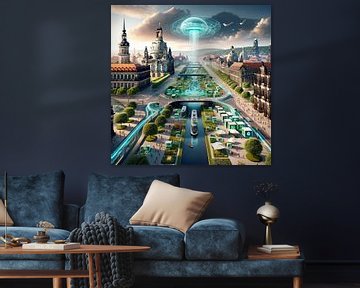 Dresden - Futuristische steden van Eric Nagel