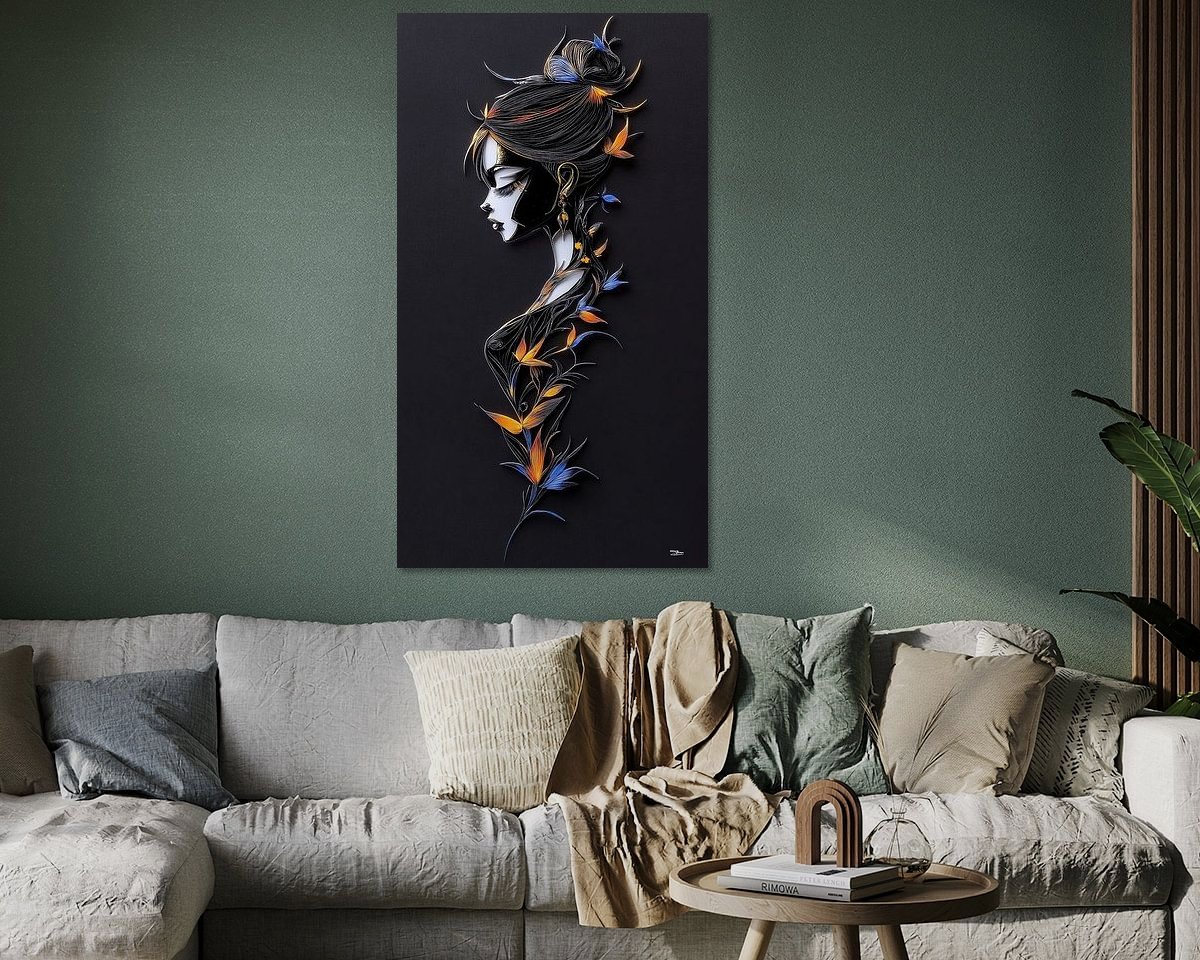 Example of the artwork in a room